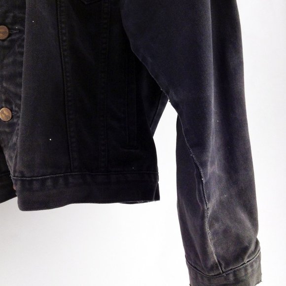 COPY - Wrangler - Well-Loved Denim Jacket - Black - Large - Picture 2 of 10